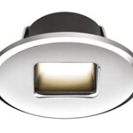 Ember Led Merdiven Lambası Kırmızı Tip:Oval, Parlak Krom 45x58 mm