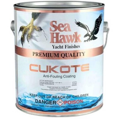 Sea Hawk Cukote Biocide Plus Yumuşak Zehirli Boya - Yeşil