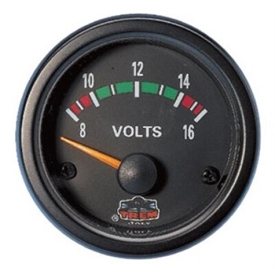 TREM VOLTMETRE 12V 8-16V ARASI SİYAH